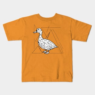 Geometric Duck Kids T-Shirt